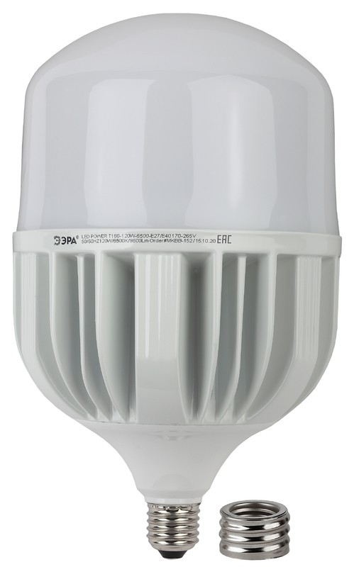 Лампа светодиодная ЭРА STD LED POWER T160-120W-6500-E27/E40 Е27 / Е40 120 Вт колокол холодный дневно