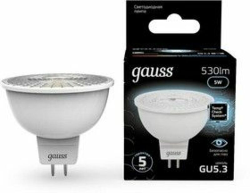 Gauss Лампа MR16 5W 530lm 4100K GU5.3 LED