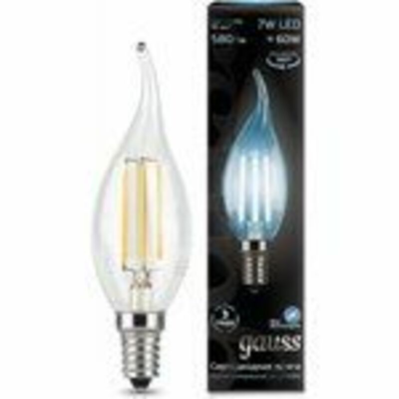 Лампа Gauss LED Filament Candle tailed E14 7W 4100K