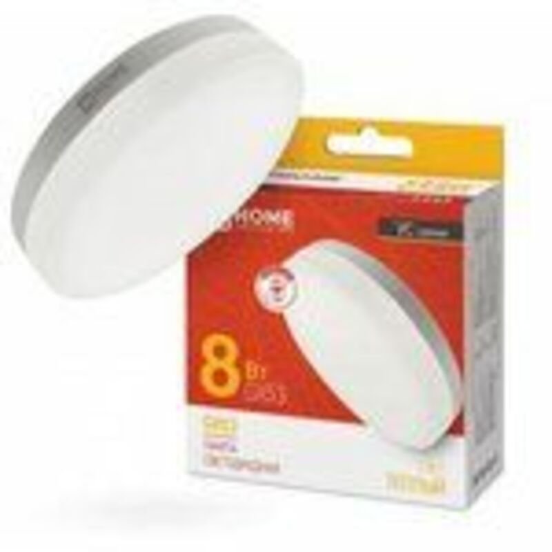 Лампа светодиодная LED-GX53-VC 8Вт таблетка 3000К тепл. бел. GX53 760лм 230В IN HOME
4690612020723