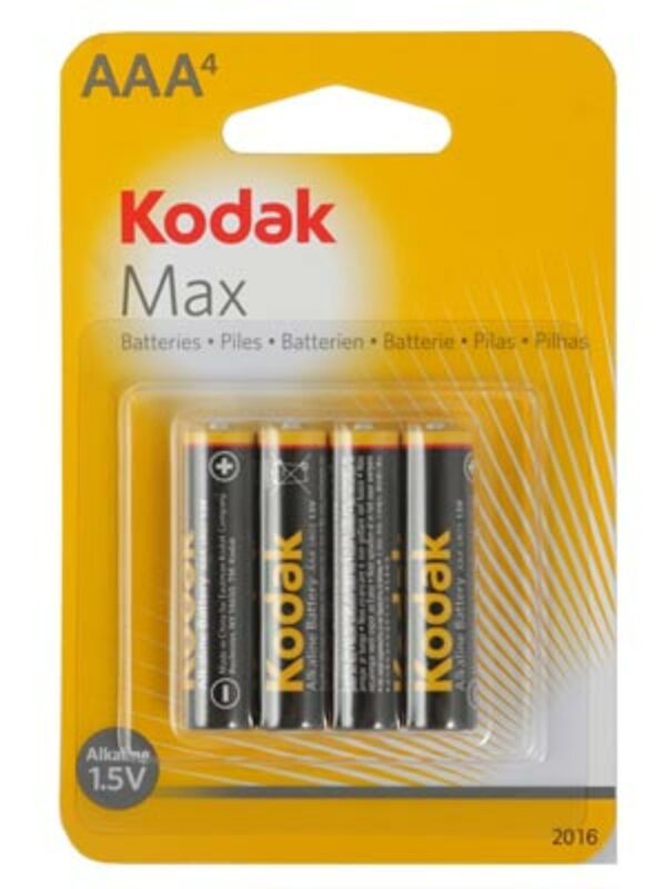 Батарейки Kodak LR03-4BL MAX SUPER Alkaline [K3A-4] (40/200/32000)