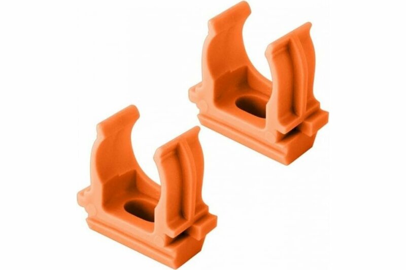 Крепеж-клипса для труб оранжевая d32 мм (50/600 шт) Урал ПАК