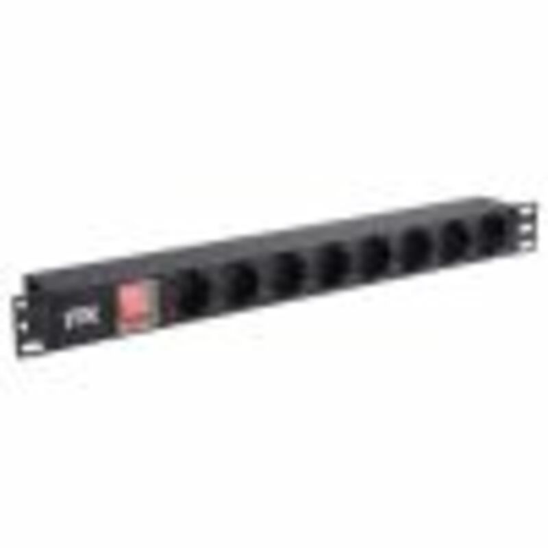 ITK PDU 8 розеток нем. ст, с LED выкл,1U, шнур 2м вилка нем. ст