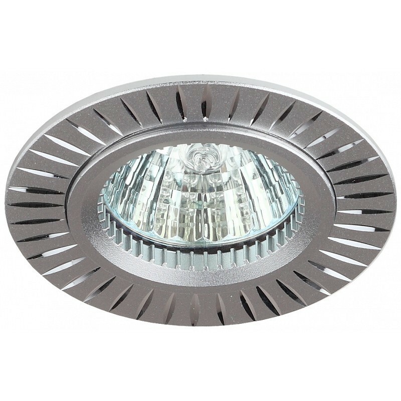 KL31 AL/SL Светильник ЭРА алюминиевый MR16,12V/220V, 50W серебро (50/2000)
