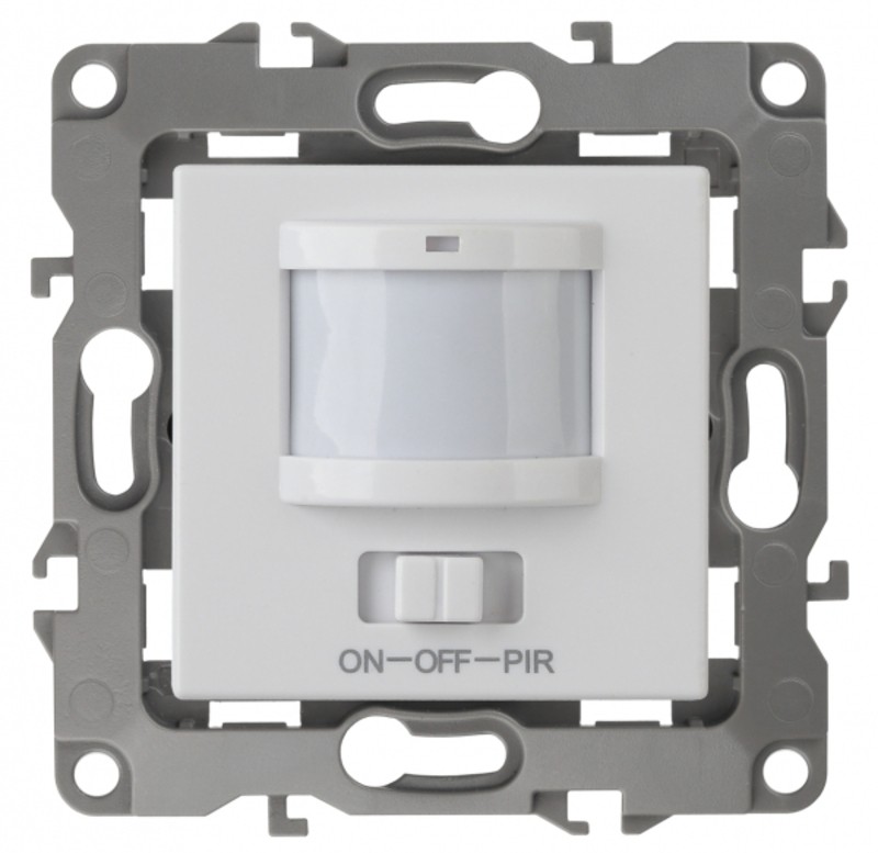 12-4104-01 ЭРА Датчик движения 3-проводной, 180-240В, 400Вт, IP20, Эра12, белый (6/60/1800)