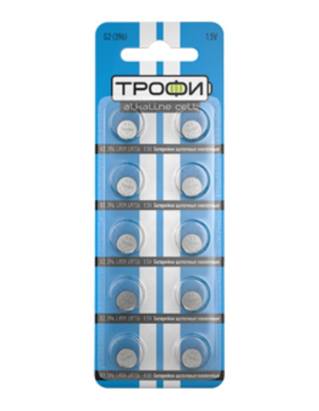 Батарейки Трофи G2 (396) LR726, LR59 ENERGY POWER Button Cell (200/1600/153600)