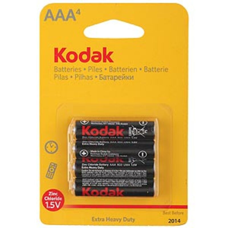 Батарейки Kodak R03-4BL SUPER HEAVY DUTY Zinc [K3AHZ-4] (48/240/54000)