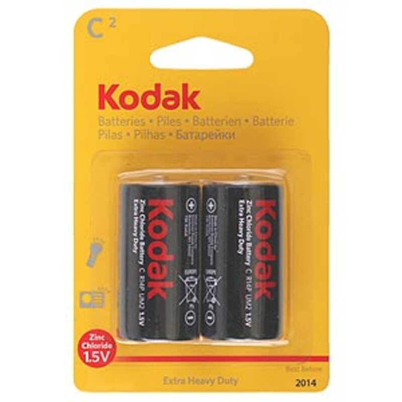 Батарейки Kodak R14-2BL SUPER HEAVY DUTY Zinc [KCHZ-2] (20/200/8400)
