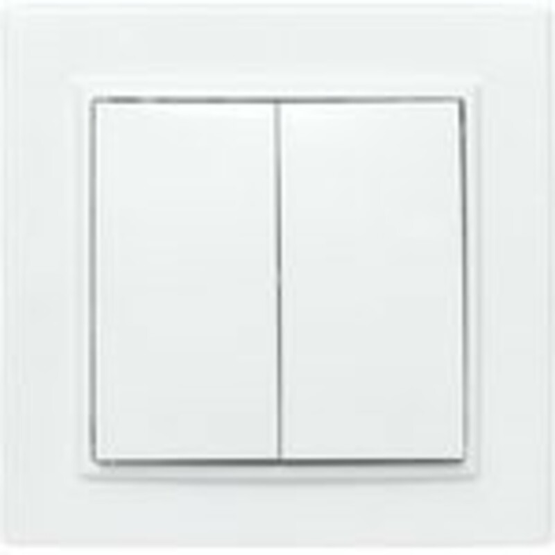 Выключатель 2-кл. СП Минск 10А IP20 бел. Basic EKF ERV10-023-10