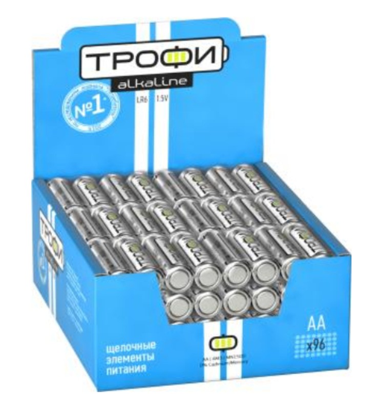 Батарейки Трофи LR6-4S promo-box ENERGY POWER Alkaline (96/384/18432)