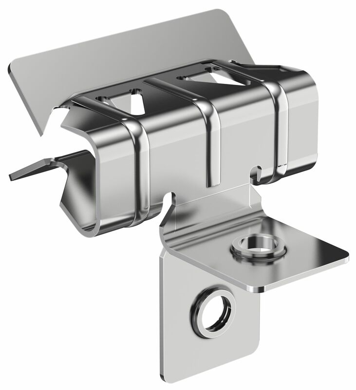 Зажим балочный верт. 1-5мм с отгибом и резьбой М8 HDZ IEK