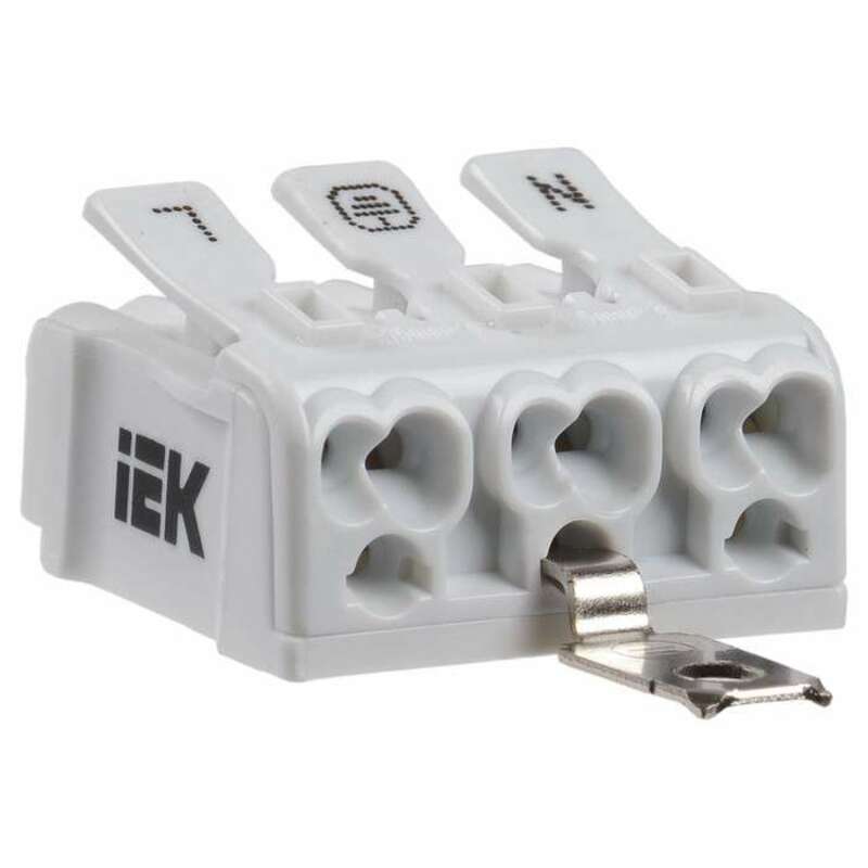 Клемма пружинная соединительная КСПз3-L+N+PE IEK