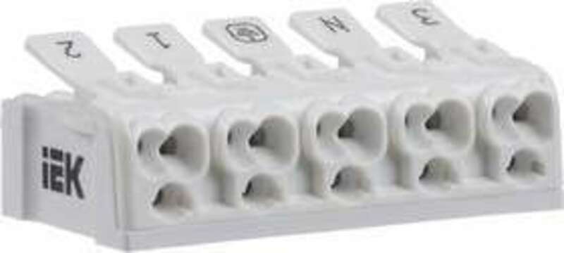 Клемма пружинная соединительная КСП5-3L+N+PE IEK