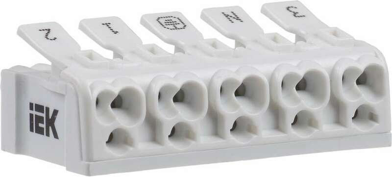 Клемма пружинная соединительная КСПз5-3L+N+PE IEK