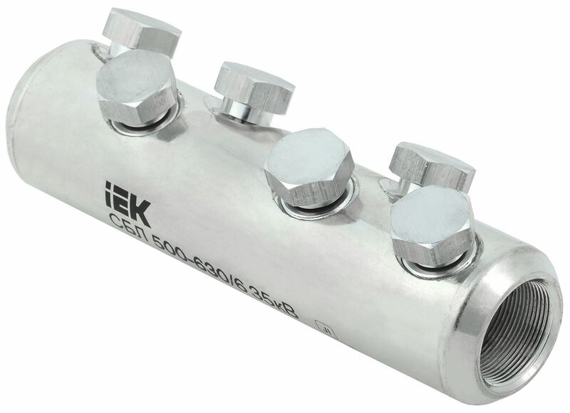 Соединитель болтовой луженый СБЛ 500-630/6 35кВ IEK