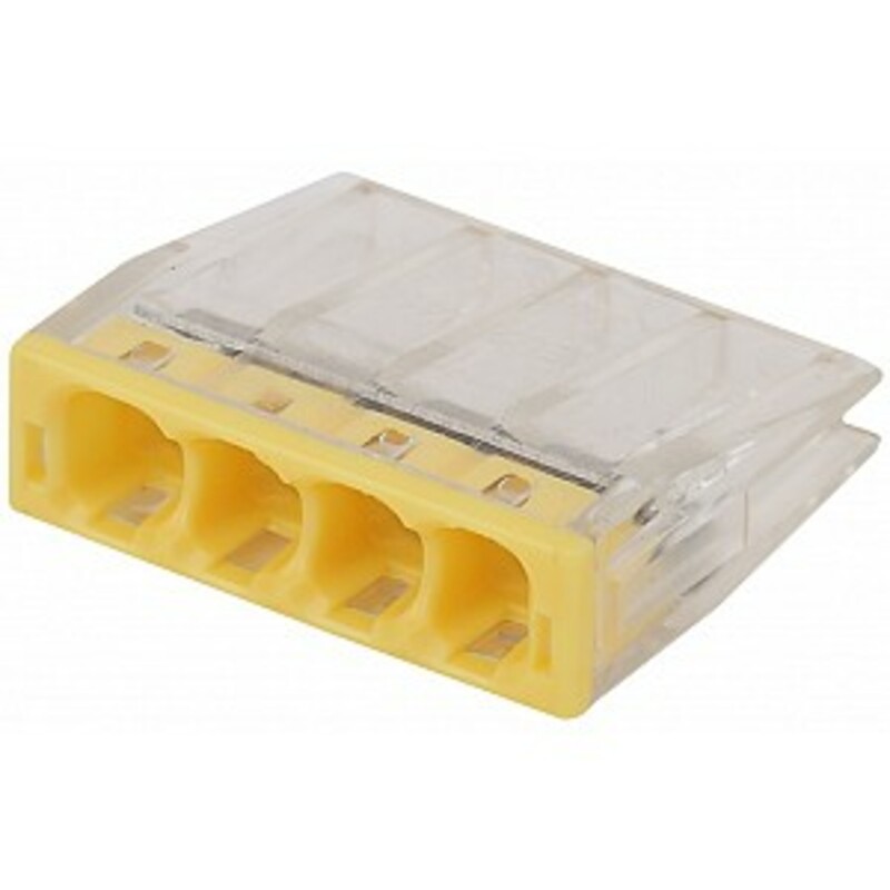 NO-224-42 Клемма ЭРА компактная с пастой серия 244 4 отверстия 0.5-2.5 мм2 упаковка 4 шт.