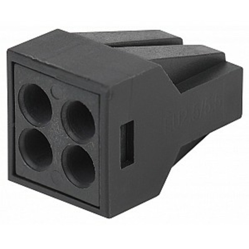 NO-224-57 Клемма ЭРА с пастой, серия 304 4 отверстия 0.5-2.5 мм2 упаковка 4 шт.