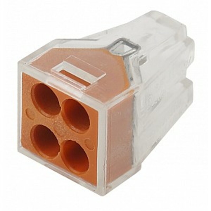 NO-222-19 Клемма ЭРА серия 104 4 отверстия 1.0-2.5мм2 упаковка 100 шт.