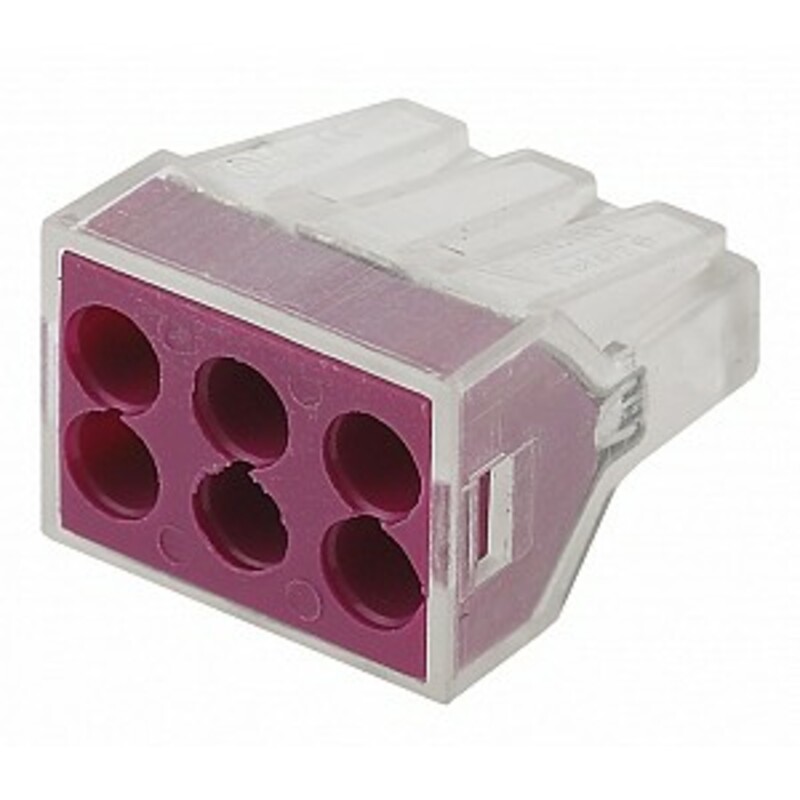 NO-222-20 Клемма ЭРА серия 106 6 отверстий 1.0-2.5мм2 упаковка 50 шт.