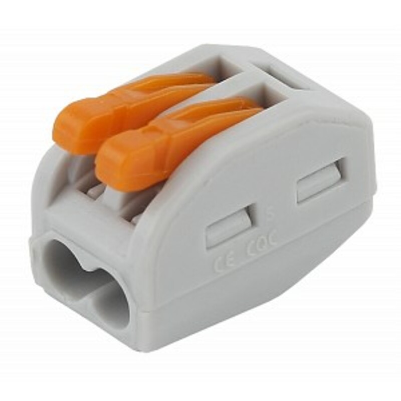 NO-222-18-20 Клемма ЭРА серия 412 с рычагом 2 отверстия 0.08-2.5мм2 упаковка 20 шт