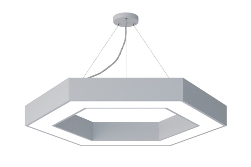 Светильник светодиодный Geometria ЭРА Hexagon SPO-124-W-40K-051 51Вт 4000К 3900Лм IP40 800*800*80 бе