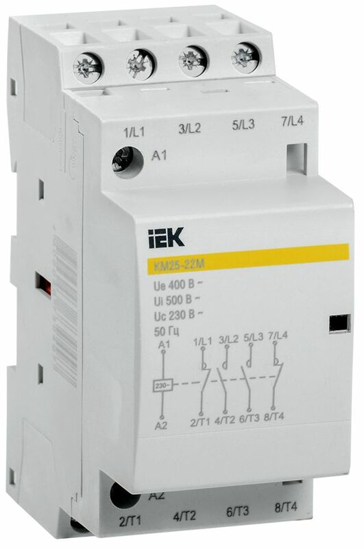 Контактор модульный КМ25-22М AC IEK