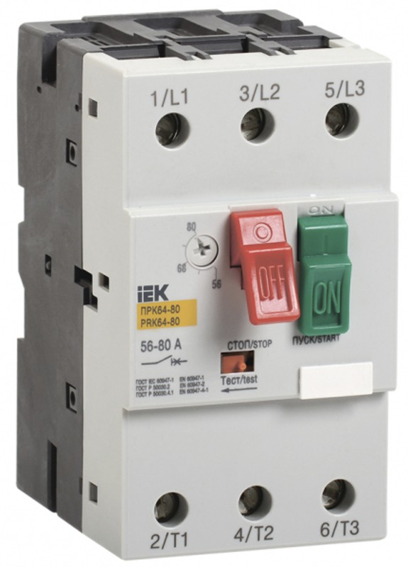 Пускатель ПРК64-40 In=40A Ir=25-40A Ue 660В IEK