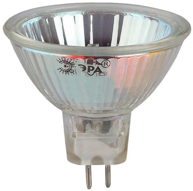 Лампочка галогенная ЭРА GU5.3-JCDR (MR16)-35W-230V-CL GU5.3 35Вт софит теплый белый свет