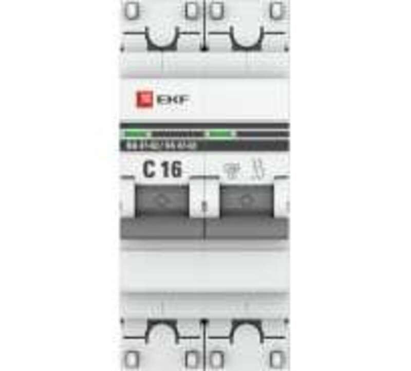 Выключатель автоматический модульный 2п C 16А 4.5кА ВА 47-63 PROxima EKF