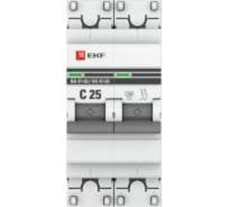 Выключатель автоматический модульный 2п C 25А 4.5кА ВА 47-63 PROxima EKF