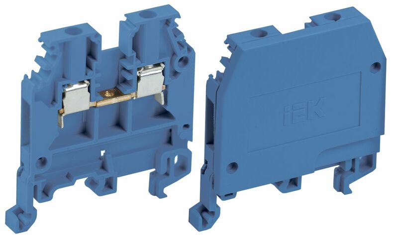 Зажим наборный ЗНИ-2,5мм2 (JXB24А) синий IEK