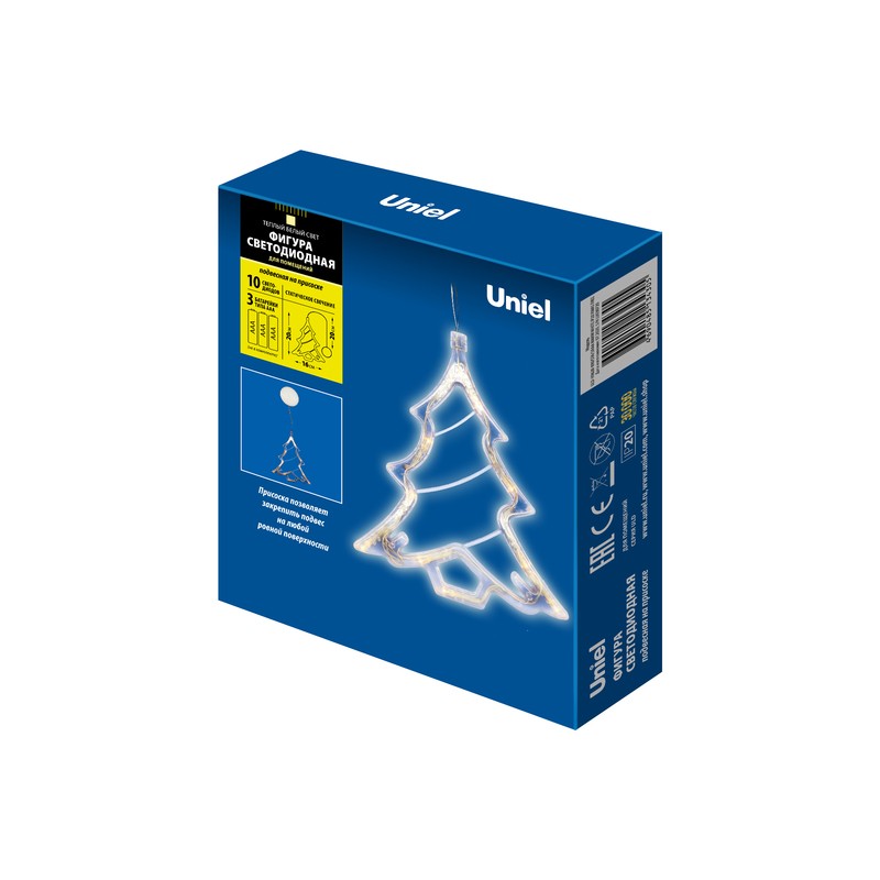 ULD-H1620-010/STA/3AAA WARM WHITE IP20 XMAS TREE Фигура светодиодная «Ёлочка» на батарейках 3AAA (не