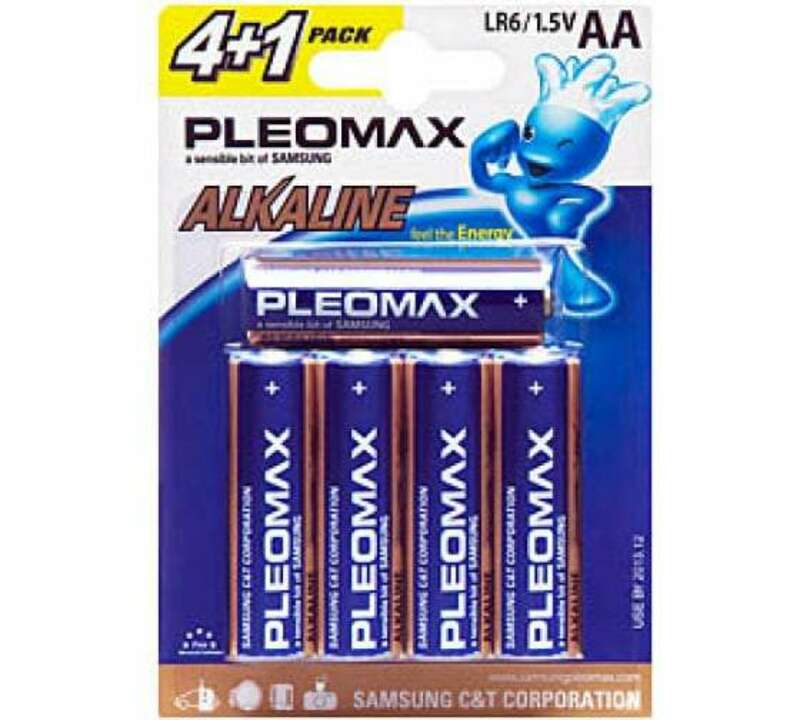 Батарейки Pleomax LR6-4+1BL Alkaline (50/500/18000)