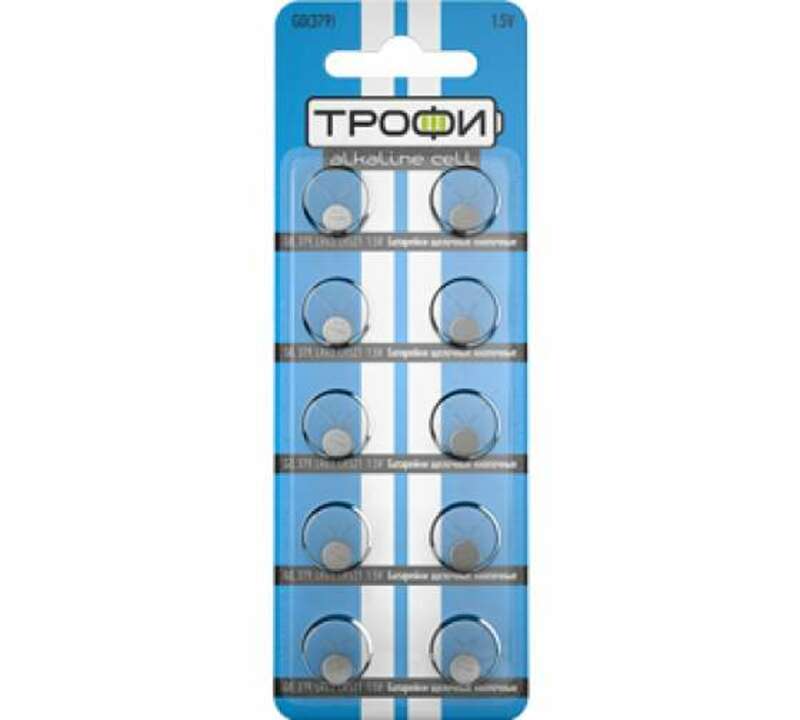 Батарейки Трофи G0 (379) LR521, LR63 ENERGY POWER Button Cell (200/1600/153600)