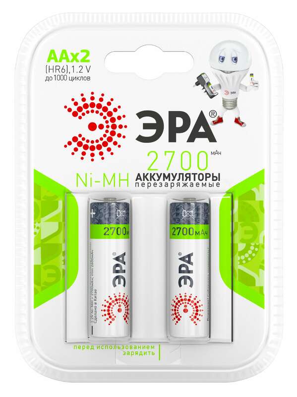 ЭРА HR6-2BL 2700mAh (20/240/9600)