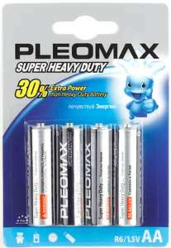 Батарейки Pleomax R6-4BL SUPER HEAVY DUTY Zinc (40/720/17280)