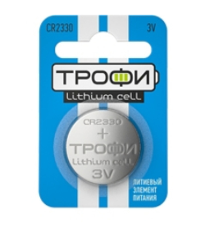 Батарейки Трофи CR2330-1BL ENERGY POWER Lithium (10/240/30240)