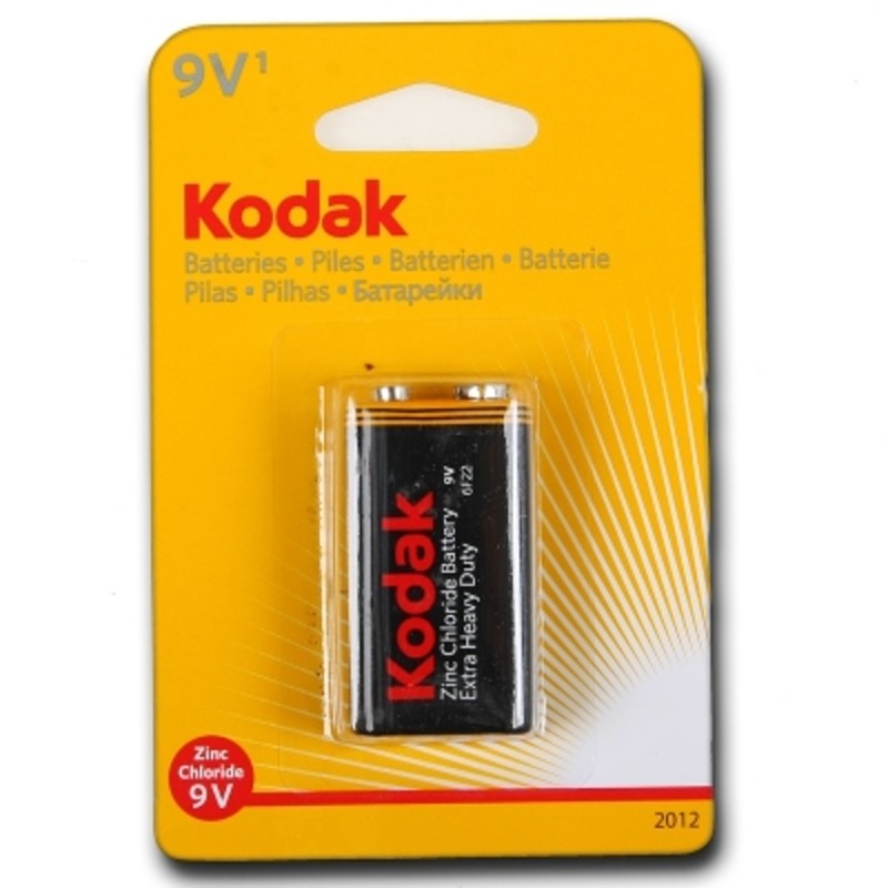 Батарейки Kodak 6F22-1BL SUPER HEAVY DUTY Zinc [K9VHZ-1B] (10/50/9900)