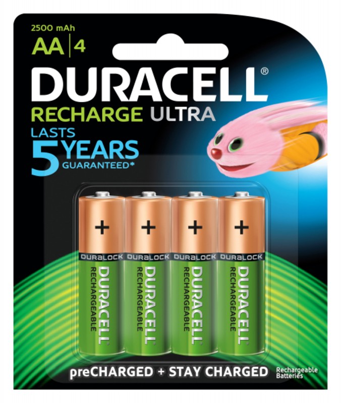 Duracell HR6-4BL 2400mAh/2500mAh предзаряженные (4/40/15000)