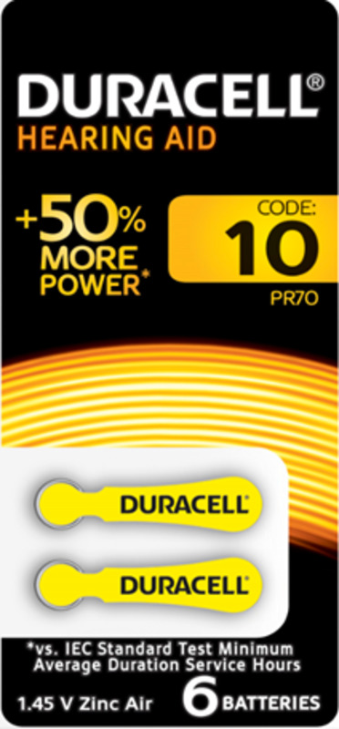 Duracell ZA10-6BL (60/600/54000)