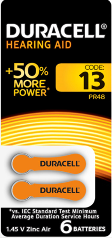 Duracell ZA13-6BL (60/600/54000)