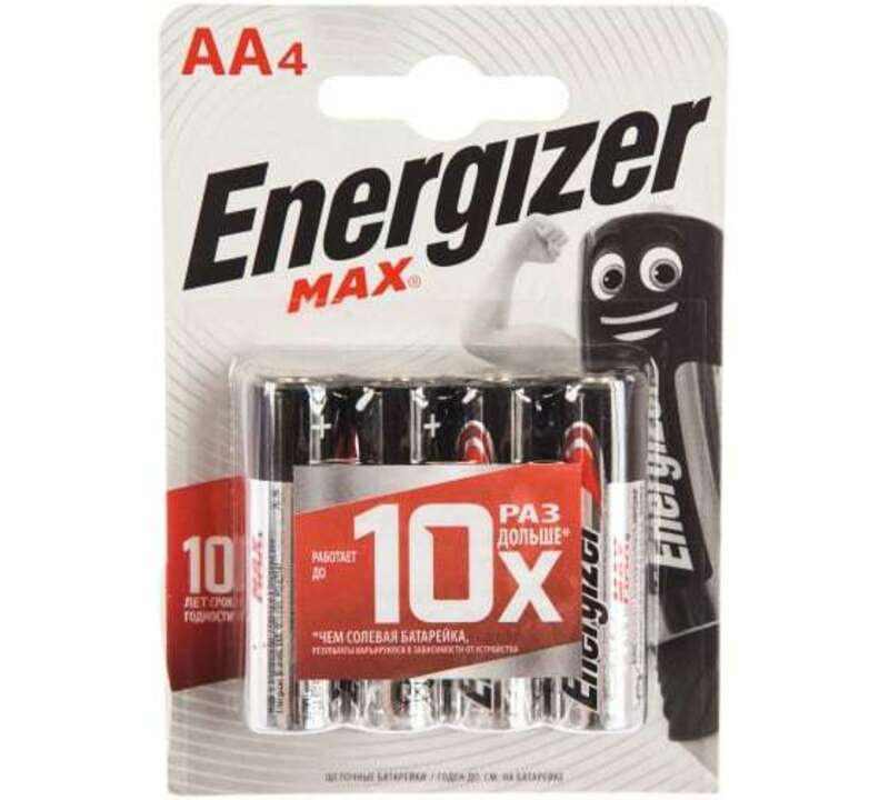 Элемент питания Energizer MAX LR6 BL4