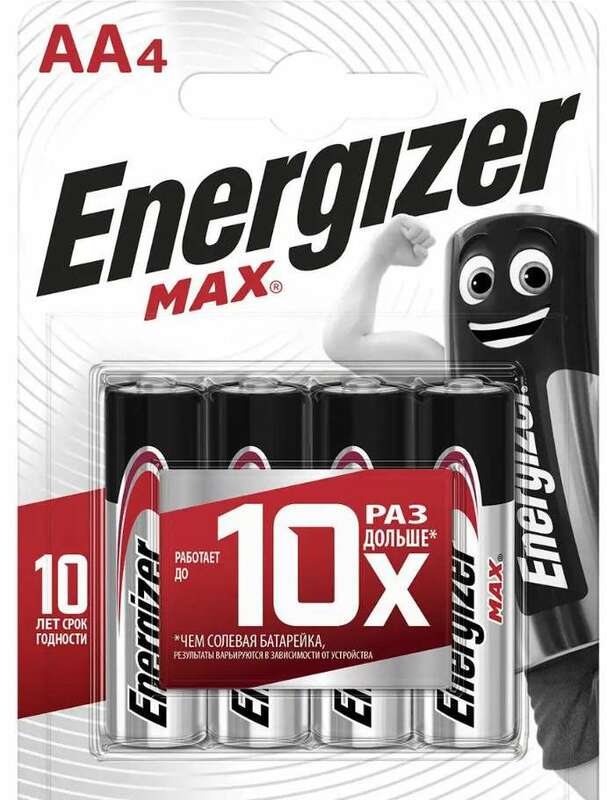 Батарейка Energizer MAX Alk E91/AA BP4