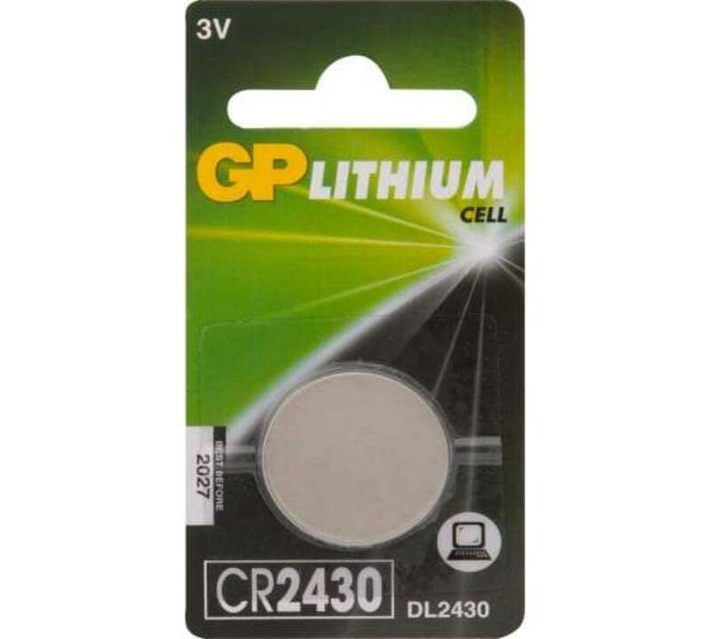 Литиевая дисковая батарейка GP Lithium CR2430 - 1 шт. в блистере