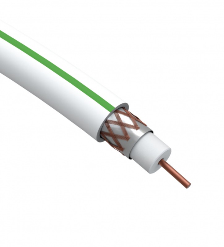 ЭРА Кабель коаксиальный SAT 703 B, 75 Ом, Cu/(оплётка Cu 75%), PVC, цвет белый, бухта 100 м (4/96)