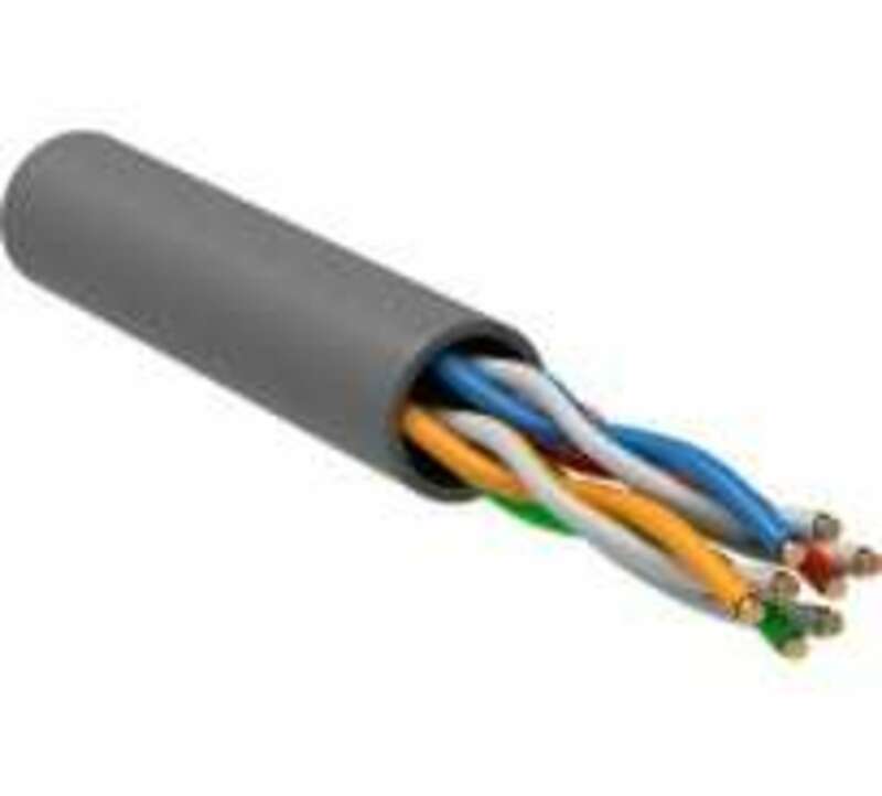 ITK Витая пара U/UTP кат.5E 4х2х24AWG PVC серый (305м)