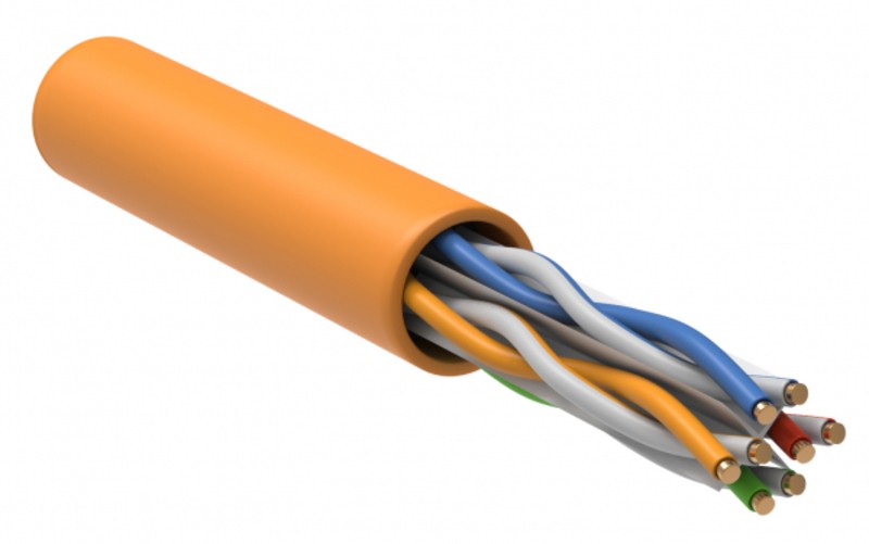 ITK Витая пара U/UTP кат.6 4x2х23AWG LSZH оранжевый (305м)