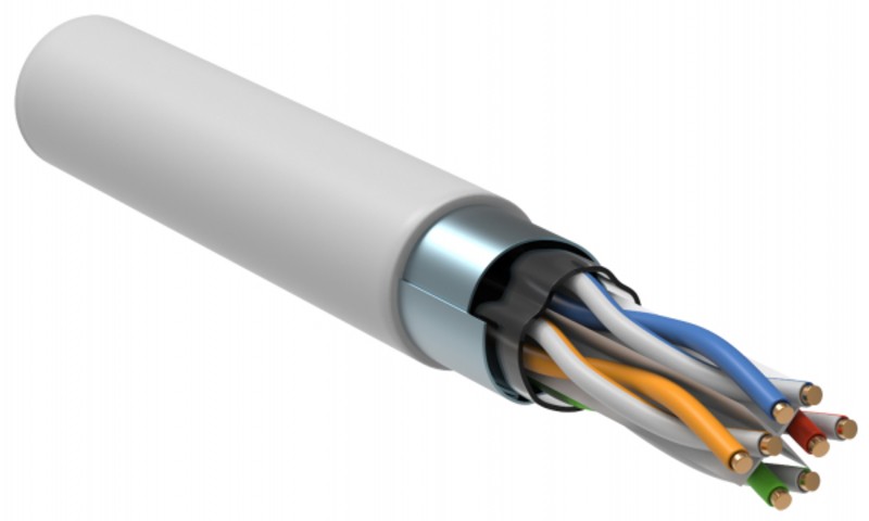 ITK Витая пара F/UTP кат.6 4х2х23AWG LSZH белый (305м)