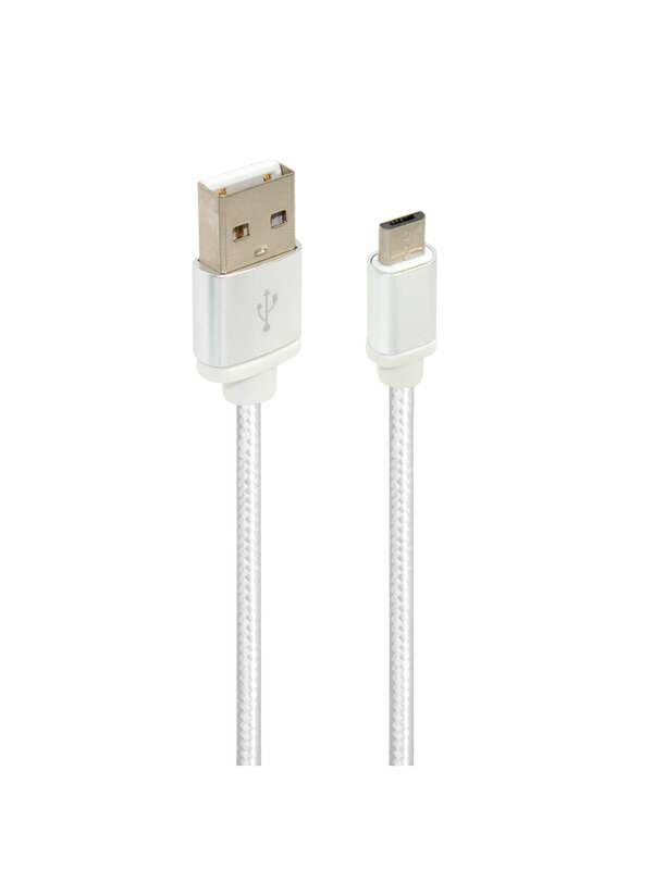 OXION DCC258 дата-кабель с возможностью зарядки USB 2.0 (M) - Micro-USB (M), 1.3м белый в