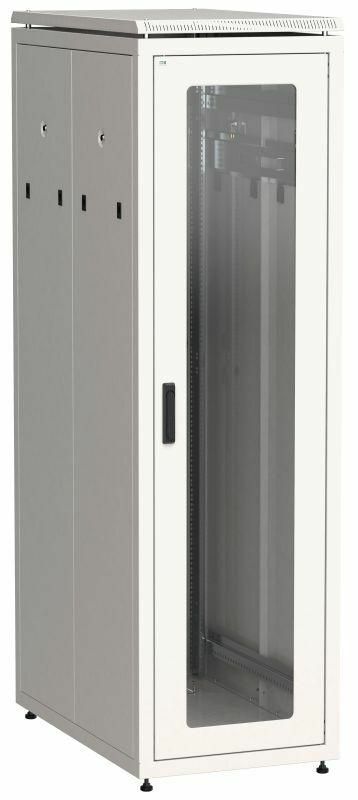 ITK LINEA N 38U 800х1000мм стекл. пер. дв. задн. перф. сер.